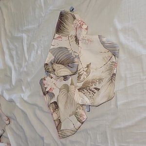 Pastel tropics cosmetic bags